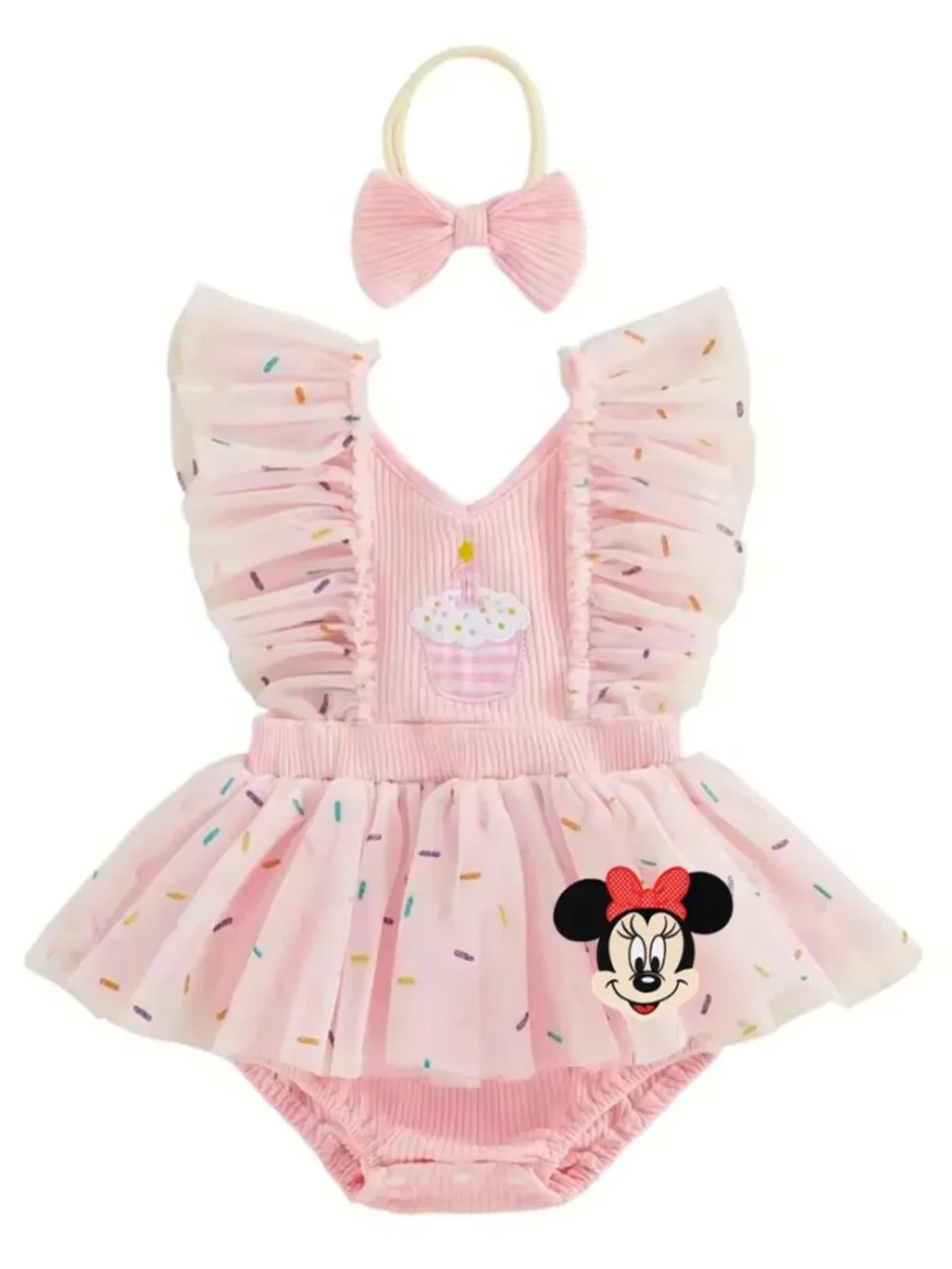Minnie Mouse Dress Outfit First Birthday Clothes Minnie Mouse Romper Smash Cake